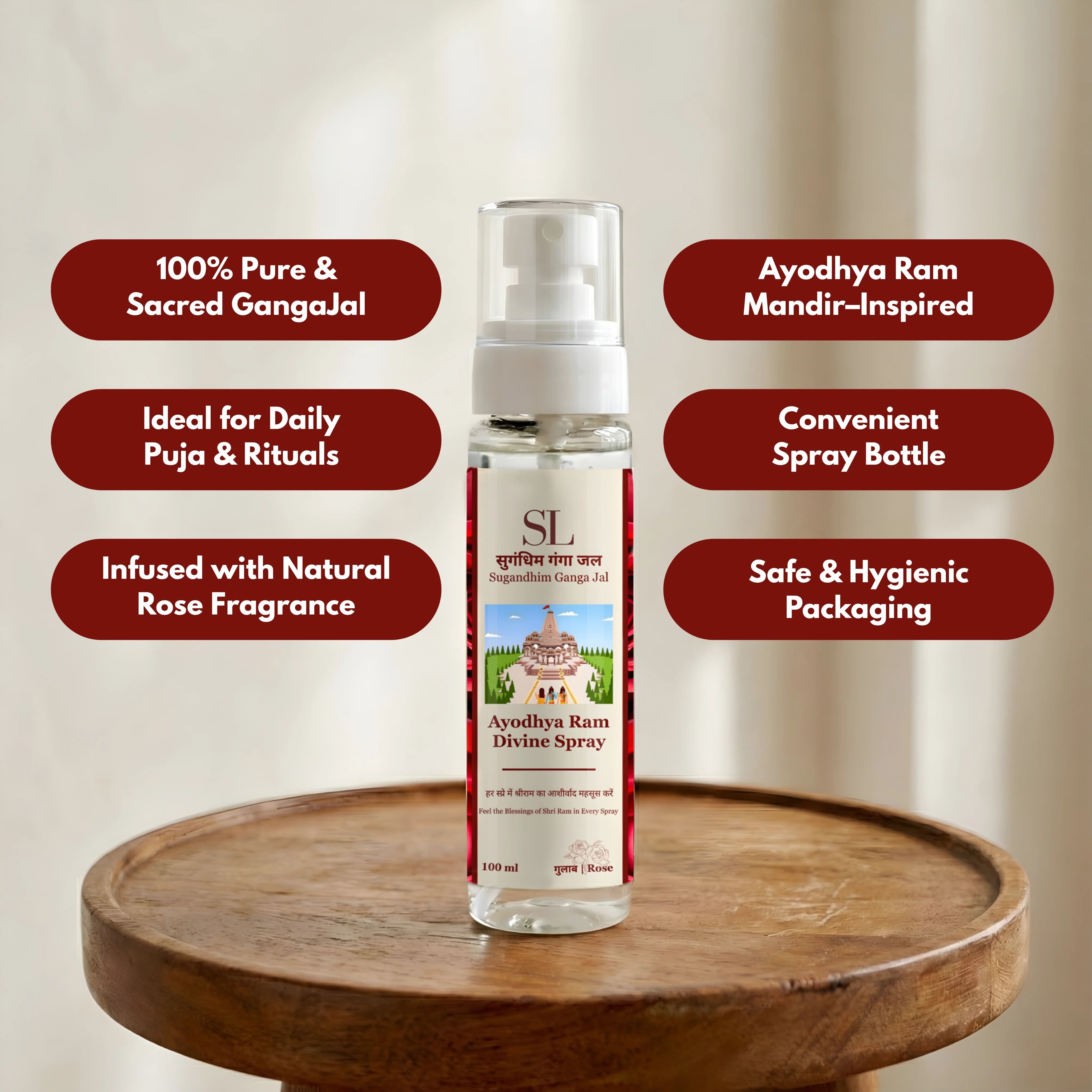 Sugandhim Ganga Jal - Rose