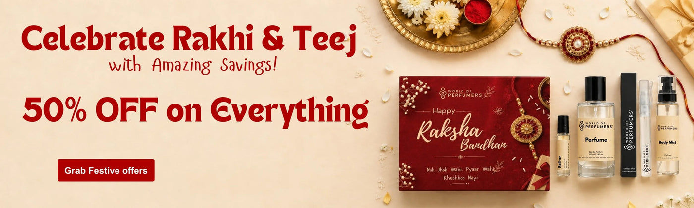 Rakhi perfume gift sets for brother and sister by World of Perfumers