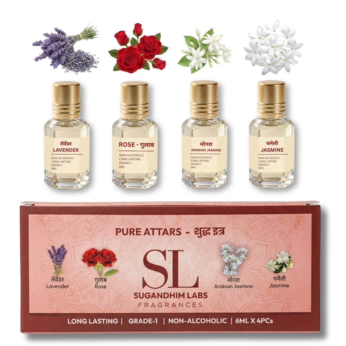 Box of 4 Floral