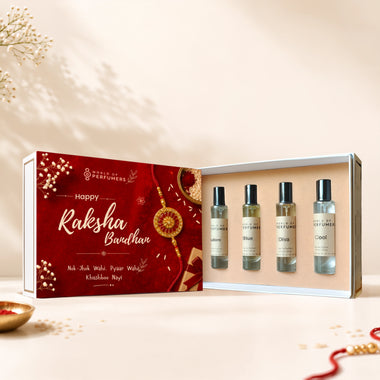 Rakhi Special Perfume Gift Set of 4 (30ml Each) for Brother & Sister
