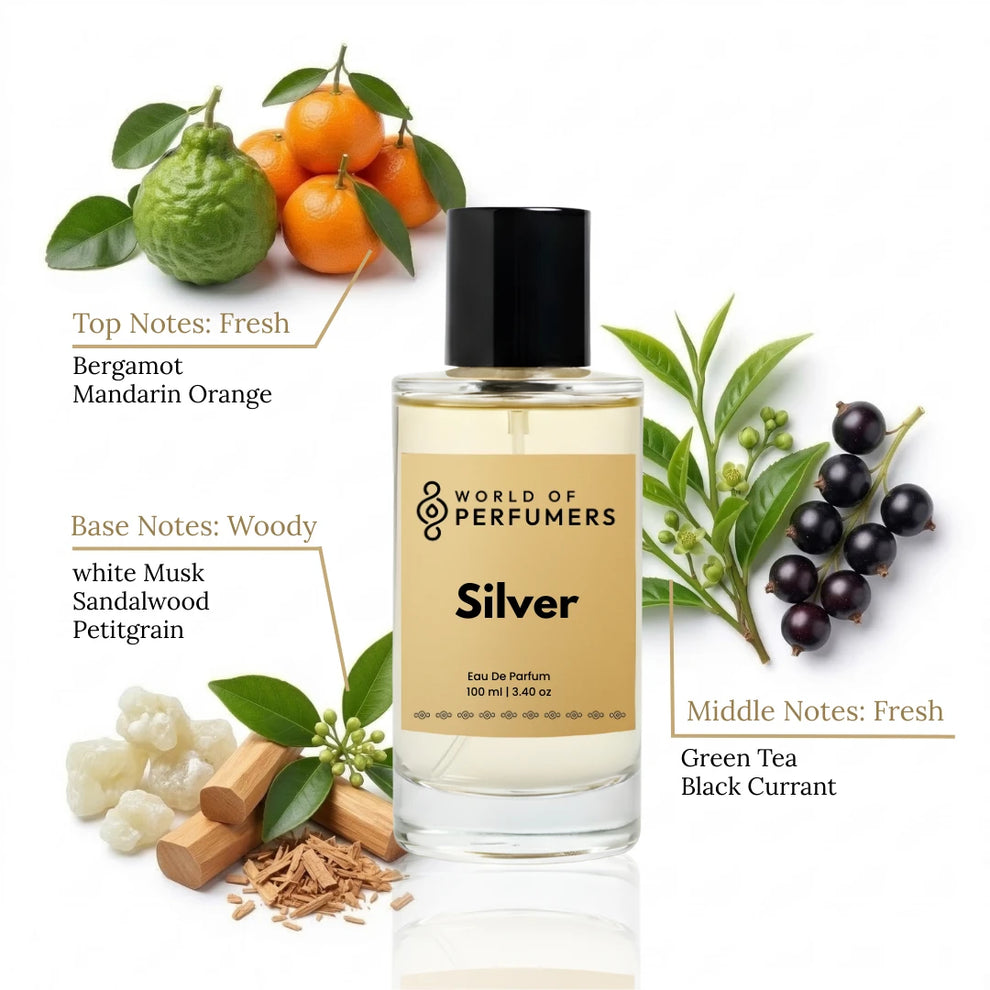 Silver Perfume – Inspired by Creed Silver Mountain Water | World of Perfumers