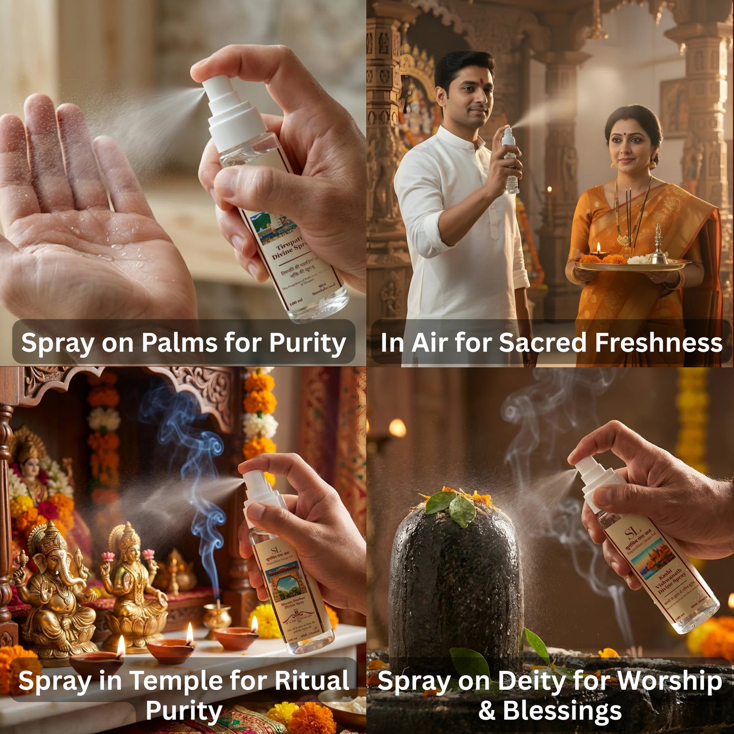 Jasmine (Chameli) scented Ganga Jal for pooja and temple use Shyam Darbar