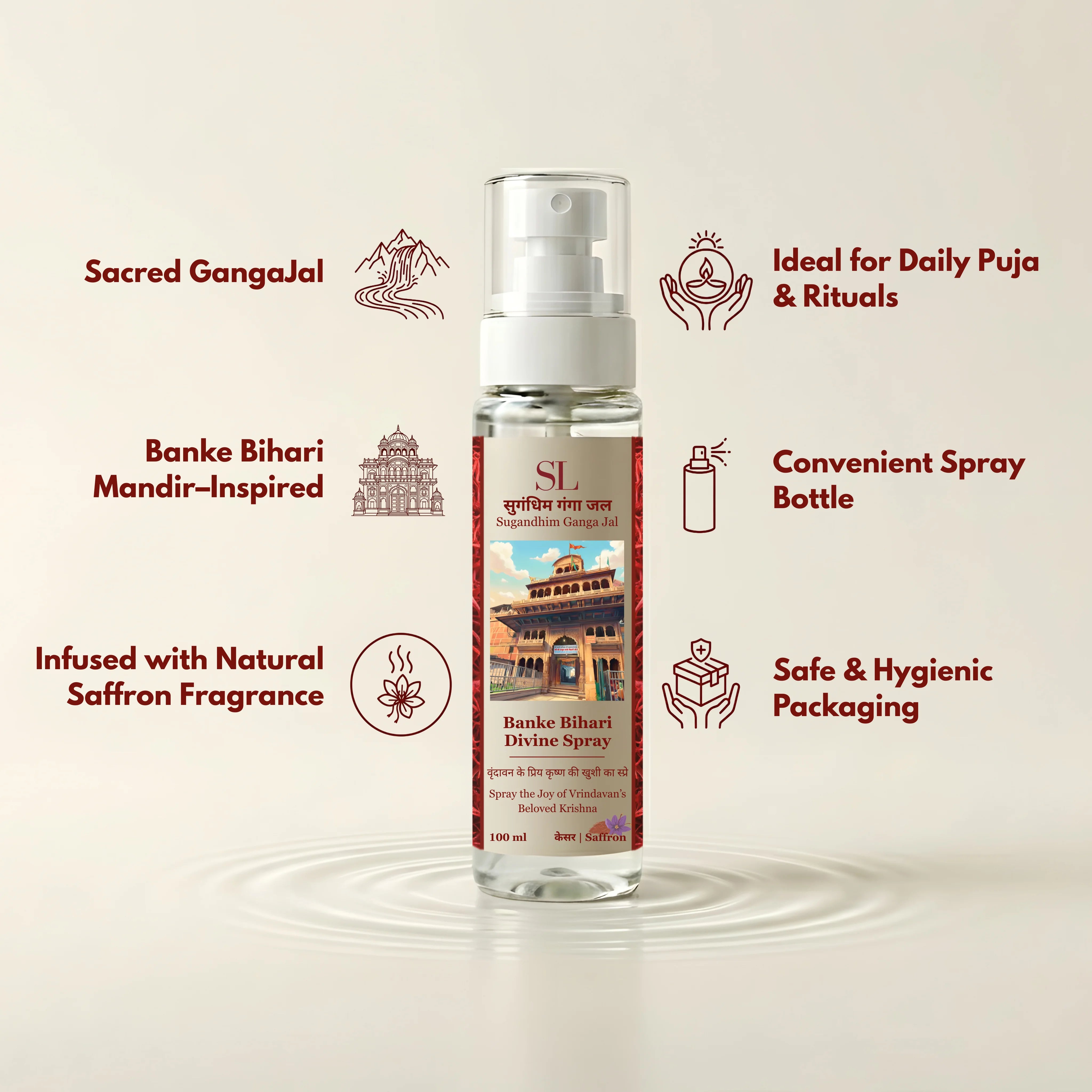 Sugandhim Ganga Jal Kesar fragrance for pooja and temple rituals-4