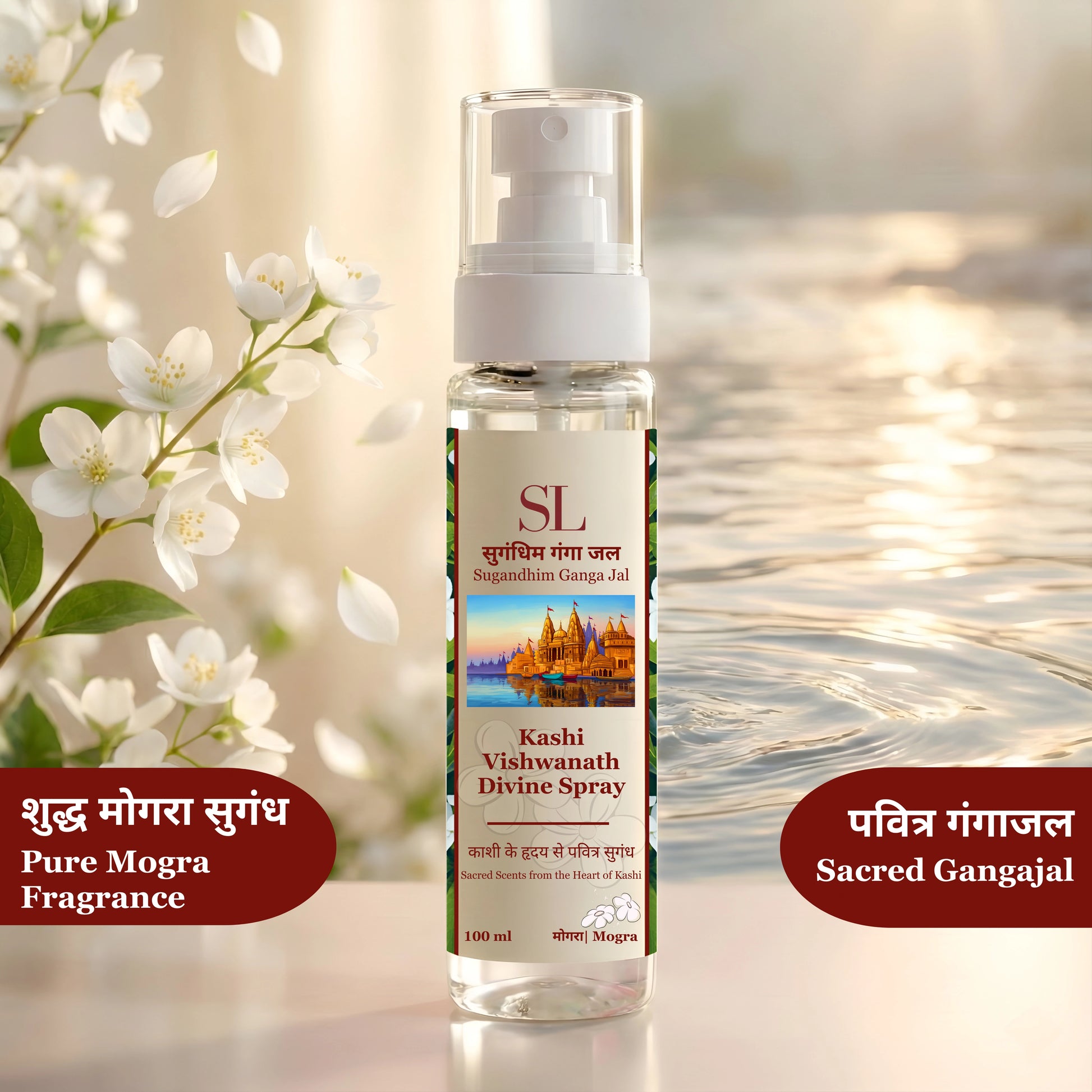 Sugandhim Ganga Jal Mogra (Arabian Jasmine) spray inspired by Kashi Vishwanath Temple-2